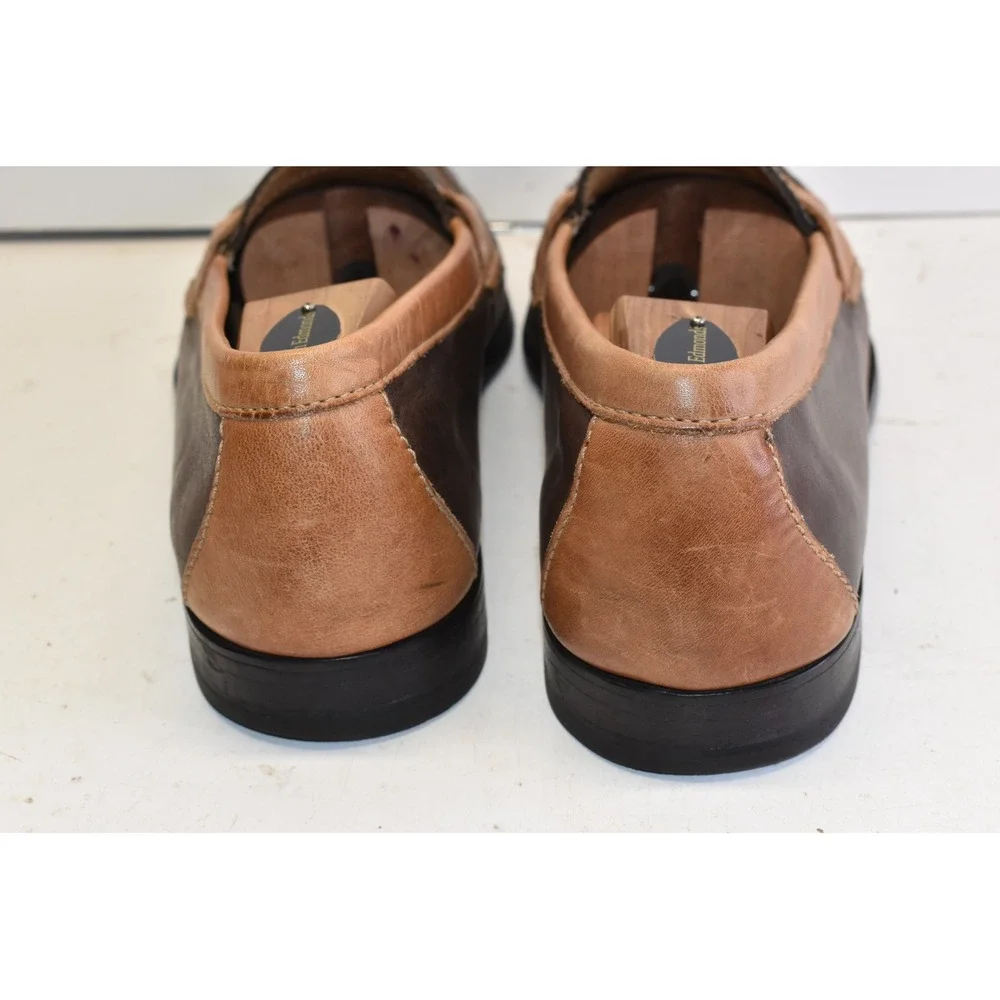 Cole Haan Penny Loafers Brown Mens Size 11 Two Tone‎ Leather Dress Shoes Slip-On